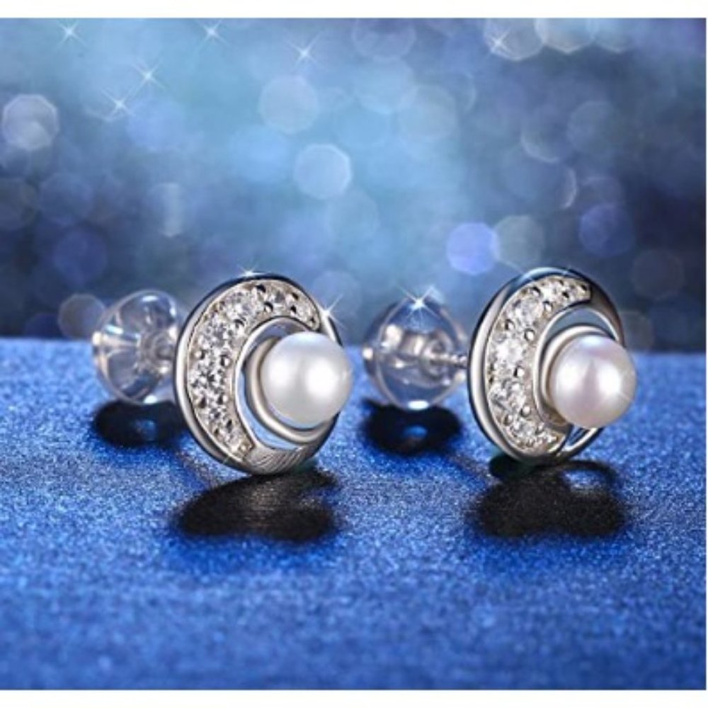Earring Set Simulated Pearl Post Stud Earrings E8